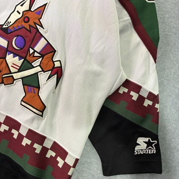 Vintage 90s Jeremy Roenick Phoenix Coyotes Starter NHL Jersey Men’s S/M Kachina - Picture 3 of 13